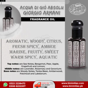 Acqua Di Gio Absolute 12-ML (Fragrance From BinImtiaz)