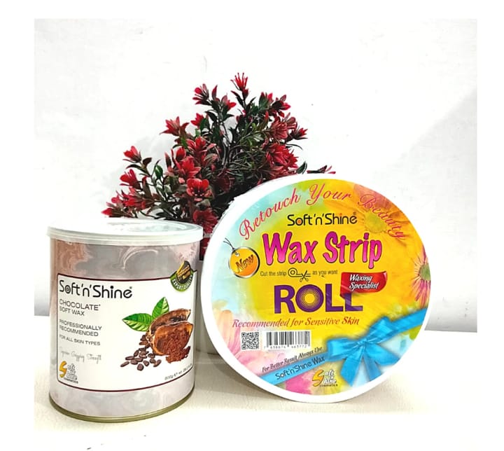 Soft Wax Tin Pack 800 gm with 50 Meter Dotted Paper Roll - Image 3