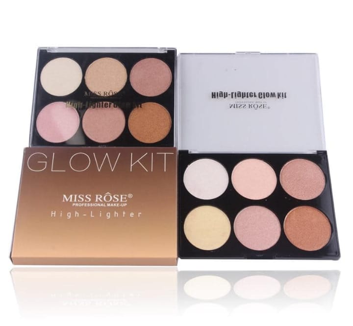 MISS ROSE 6 Color Highlighter Palette - Image 6