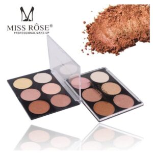 MISS ROSE 6 Color Highlighter Palette